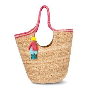 Women's Natural Jute Tote Bag – Eco-Friendly, Spacious, and Stylish Carryall